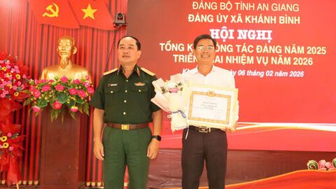 Đảng ủy xã Khánh Bình triển khai nhiệm vụ năm 2026