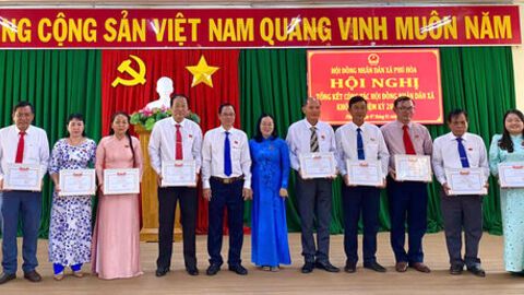 Xã Phú Hòa tổng kết hoạt động HĐND xã nhiệm kỳ 2021 - 2026