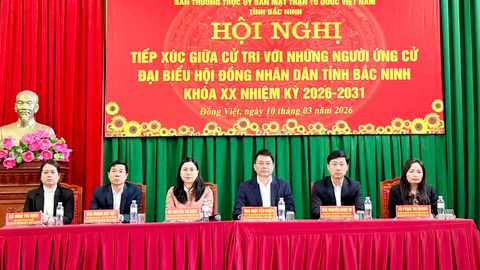 Ứng cử viên đại biểu HĐND tỉnh tiếp xúc cử tri tại đơn vị bầu cử số 10