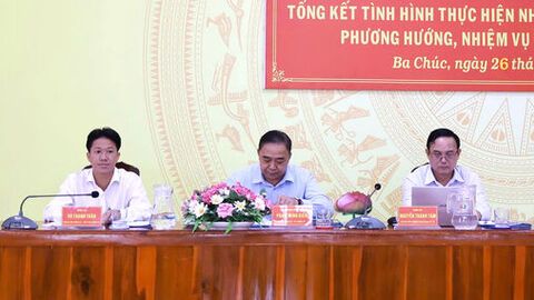 Xã Ba Chúc: 100% tổ chức cơ sở Đảng và đảng viên hoàn thành tốt nhiệm vụ trở lên