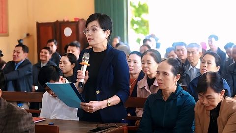 Đoàn Đại biểu Quốc hội tỉnh Bắc Ninh tiếp xúc cử tri tại xã Tân Yên