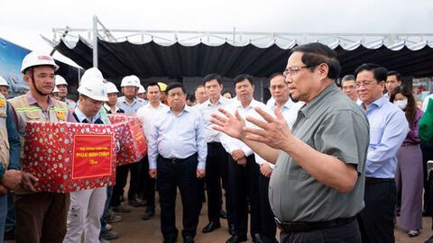 Thủ tướng Chính phủ Phạm Minh Chính kiểm tra tiến độ thi công các công trình phục vụ APEC 2027 