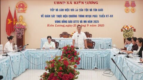 Giám sát việc thực hiện chương trình mục tiêu quốc gia về phát triển kinh tế - xã hội vùng đồng bào dân tộc thiểu số và miền núi năm 2025