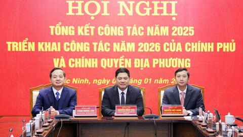 Tổng kết công tác năm 2025, triển khai nhiệm vụ năm 2026 của Chính phủ và chính quyền địa phương