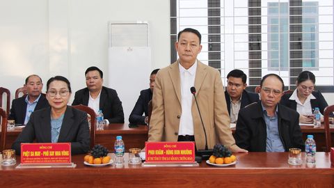 Bí thư Tỉnh ủy Xay Sổm Bun (Lào) thăm, làm việc tại Khu công nghiệp Song Khê - Nội Hoàng