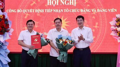 Đảng bộ xã Châu Thành tiếp nhận tổ chức Đảng và đảng viên