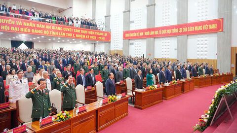 Khai mạc Đại hội đại biểu Đảng bộ tỉnh An Giang lần thứ I, nhiệm kỳ 2025 - 2030