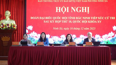 Đoàn Đại biểu Quốc hội tỉnh Bắc Ninh tiếp xúc cử tri phường Ninh Xá