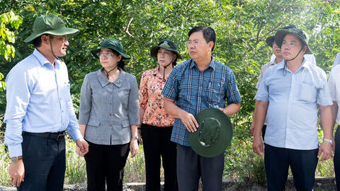 Bí thư Tỉnh ủy An Giang Nguyễn Tiến Hải khảo sát điểm du lịch và các hồ chứa nước vùng Bảy Núi