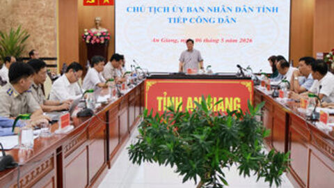 Chủ tịch UBND tỉnh An Giang Hồ Văn Mừng tiếp công dân Huỳnh Thanh Lập
