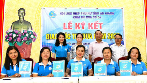 Cụm Thi đua số 4 Hội Liên hiệp Phụ nữ tỉnh ký kết giao ước thi đua năm 2026