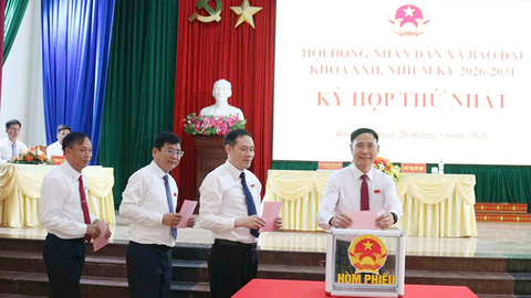 HĐND xã Bảo Đài bầu các chức danh chủ chốt, kiện toàn bộ máy chính quyền nhiệm kỳ mới