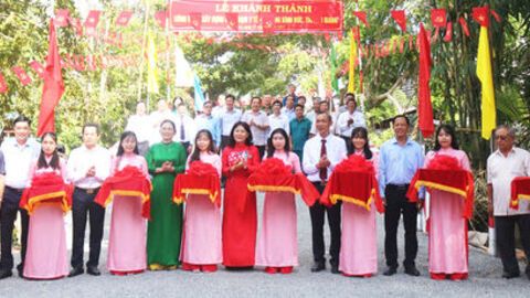 Phường Bình Đức khánh thành cầu Trạm Y tế 