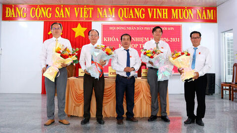 HĐND phường Thới Sơn khóa XIII kiện toàn bộ máy