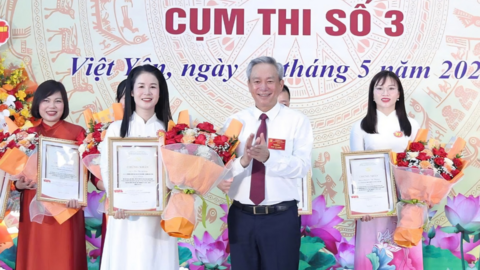 Bắc Ninh: Báo cáo viên Tạ Thị Giang giành giải Nhất cụm thi số 3