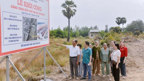 Khởi công xây dựng bến thủy nội địa tại Giang Thành