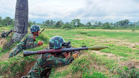 Tiểu đoàn 6, Trung đoàn 20 diễn tập chiến thuật