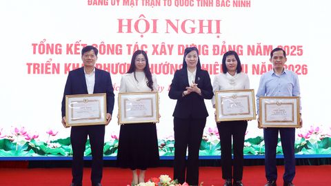 Đảng ủy MTTQ tỉnh triển khai nhiệm vụ công tác xây dựng Đảng năm 2026