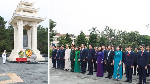 Bắc Ninh: Đoàn đại biểu dự Đại hội Thi đua yêu nước tỉnh dâng hương tưởng niệm các Anh hùng liệt sĩ