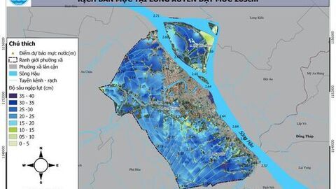 An Giang cảnh báo lũ do ảnh hưởng triều cường rằm tháng 8