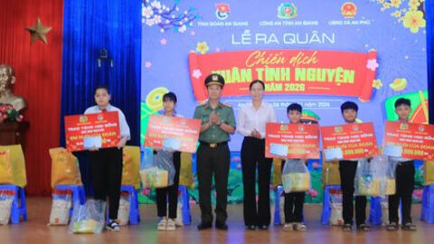 Công an An Giang ra quân “Xuân tình nguyện” năm 2026