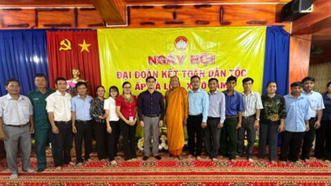 Xã Ô Lâm tổ chức Ngày hội Đại đoàn kết tại ấp Sà Lôn