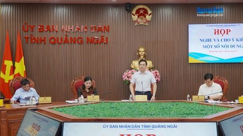 UBND tỉnh cho ý kiến một số nội dung quan trọng