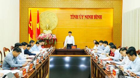 Ban Thường vụ Tỉnh ủy cho ý kiến về nhiều nội dung quan trọng