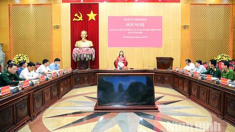 Hội nghị giao ban thủ trưởng các cơ quan nội chính tỉnh quý I-2026