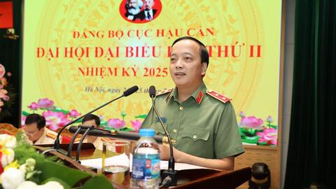 Thứ trưởng Đặng Hồng Đức dự Đại hội Đảng bộ Cục Hậu cần lần thứ II, nhiệm kỳ 2025 – 2030