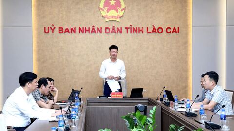 Lào Cai dự Hội nghị trực tuyến về tình hình triển khai Dự án đường sắt Lào Cai - Hà Nội - Hải phòng