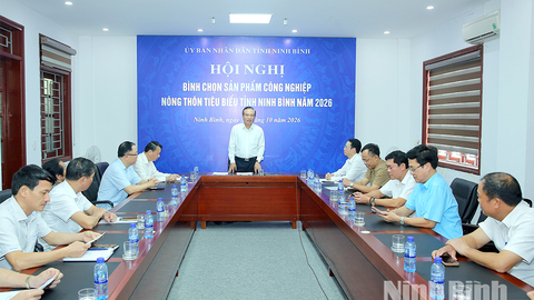 Hội nghị bình chọn sản phẩm công nghiệp nông thôn tiêu biểu tỉnh Ninh Bình năm 2026