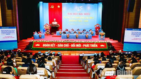 Phiên thứ nhất Đại hội đại biểu Phụ nữ tỉnh Ninh Bình lần thứ I, nhiệm kỳ 2025-2030