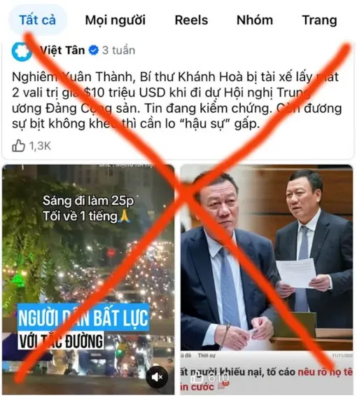 Bài 1: Tạo “trend nhân sự” để câu like, chống phá chế độ 