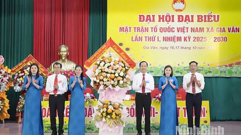 Đại hội đại biểu MTTQ Việt Nam xã Gia Vân lần thứ I, nhiệm kỳ 2025-2030