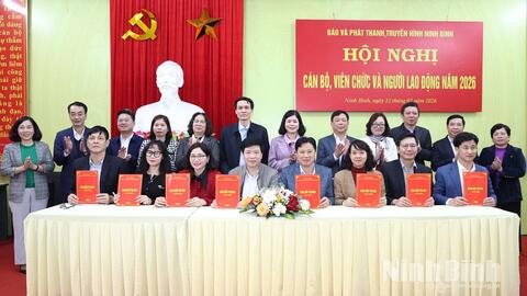 Báo và phát thanh, truyền hình Ninh Bình tổ chức hội nghị cán bộ, viên chức, người lao động năm 2026