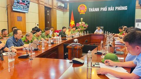 Bộ Công an thành lập Sở chỉ huy tiền phương tại Hải Phòng để chủ động ứng phó bão số 3 (WIPHA)