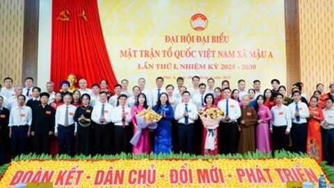 Lào Cai: Đại hội đại biểu Mặt trận Tổ quốc Việt Nam xã Mậu A lần thứ I, nhiệm kỳ 2025 - 2030 thành công tốt đẹp