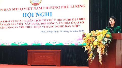 Phường Phú Lương triển khai kế hoạch tổ chức hội nghị đại biểu nhân dân