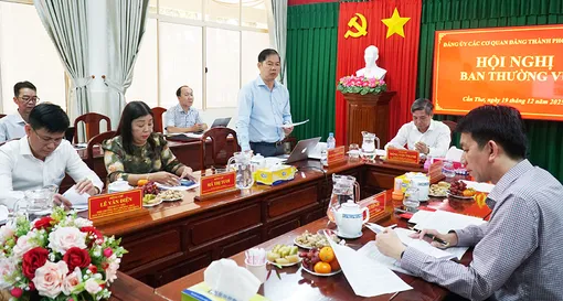 Đảng ủy Các cơ quan Đảng thành phố họp đánh giá, xếp loại tổ chức cơ sở đảng năm 2025 