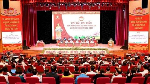 Gia Lai: Phiên thứ nhất Đại hội đại biểu MTTQ Việt Nam tỉnh Gia Lai lần thứ I