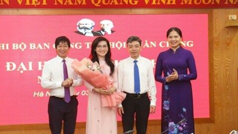Phó Chủ tịch Hà Thị Nga dự Đại hội Chi bộ Ban Công tác hội quần chúng lần thứ I, nhiệm kỳ 2025-2030