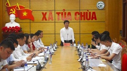 Điện Biên: Đoàn công tác Ủy ban MTTQ Việt Nam tỉnh làm việc tại xã Tủa Chùa