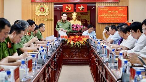 Lãnh đạo Bộ Công an kiểm tra công tác chuẩn bị Đại hội đại biểu Đảng bộ Công an tỉnh Thanh Hóa