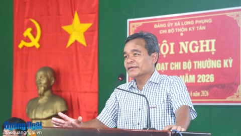 Chi bộ cơ sở phải là cầu nối vững chắc giữa Đảng và nhân dân