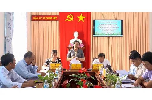 Ban Kinh tế - Ngân sách HĐND xã Phụng Hiệp giám sát công tác quản lý và sử dụng ngân sách 