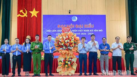 Đại hội đại biểu Hội Liên hiệp Thanh niên Việt Nam xã Yên Mô nhiệm kỳ 2026-2029