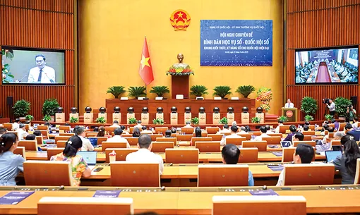 Hội nghị chuyên đề “Bình dân học vụ số - Quốc hội số” 