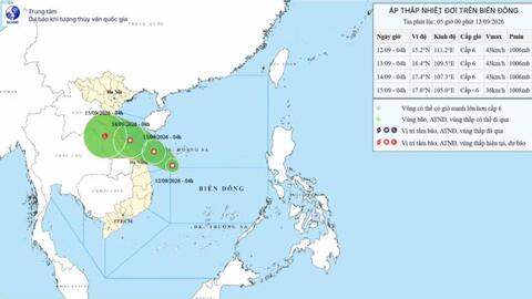 Ninh Bình chủ động ứng phó với áp thấp nhiệt đới trên Biển Đông