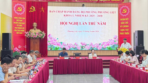 Phường Phương Liệt tập trung hoàn thành cao nhất các nhiệm vụ năm 2026